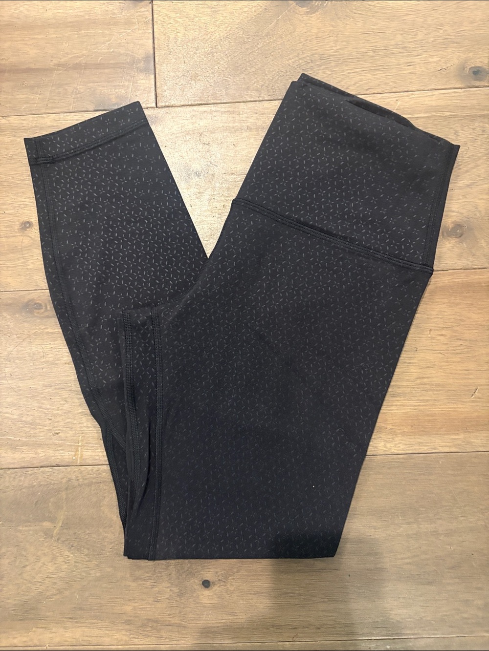 lululemon athletica Black Patterned Leggings